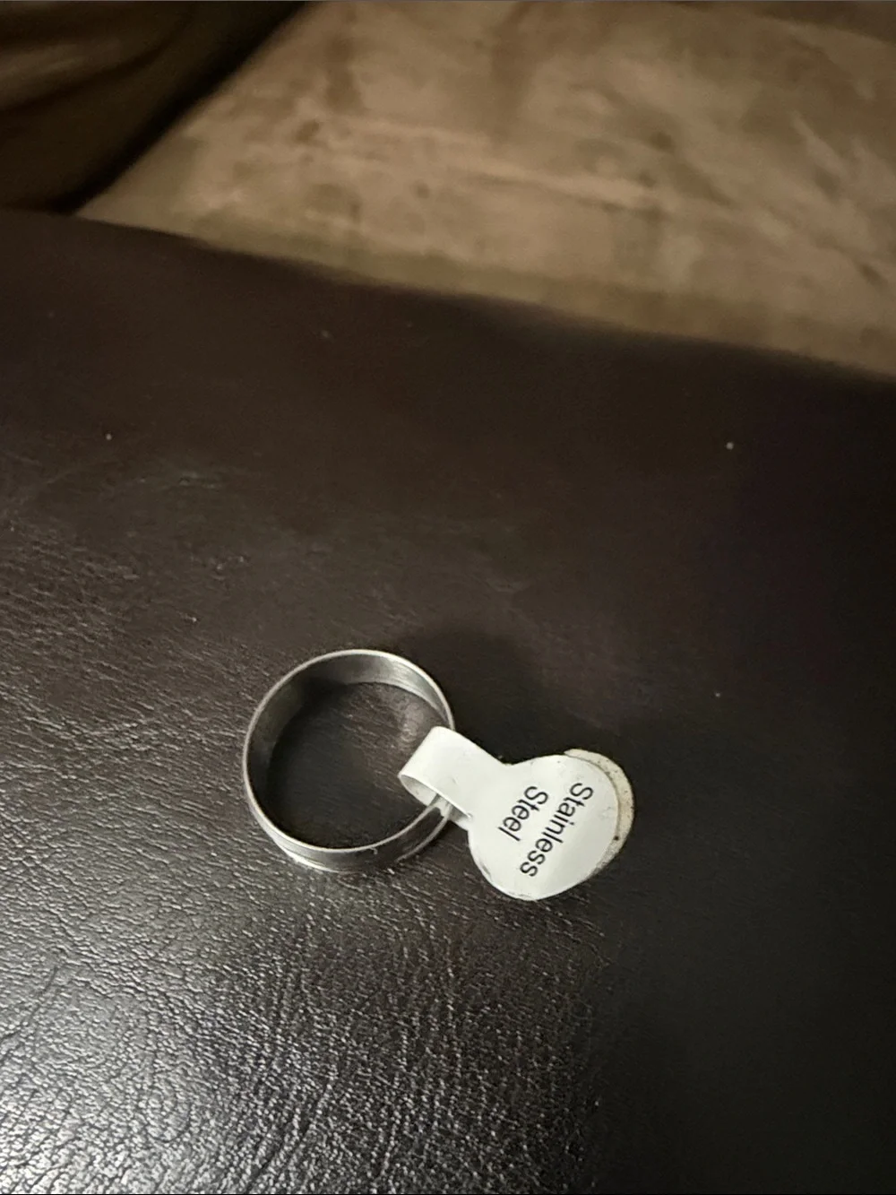 Sterling Silver Men's Spinner Ring - Silver Size 7